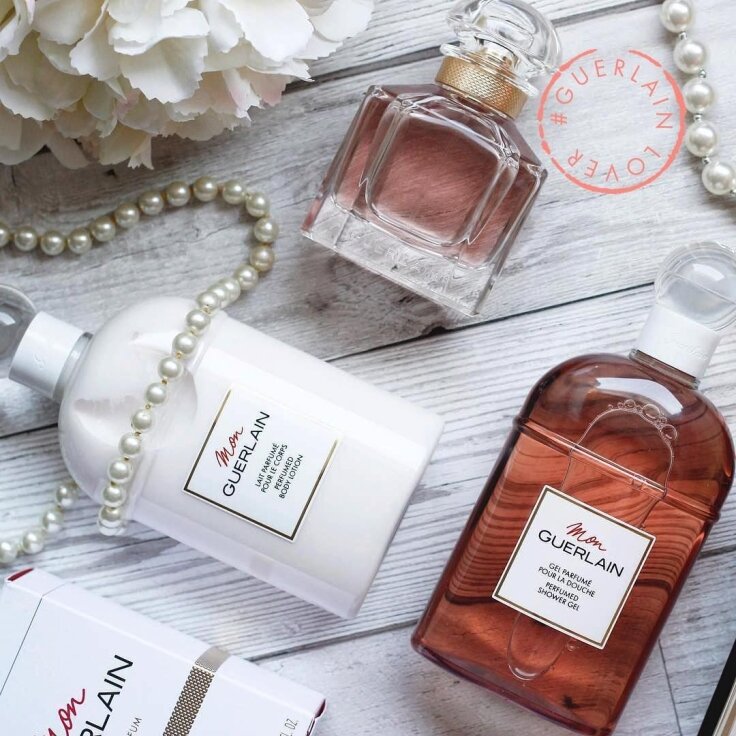 Let the Mon Guerlain scent enchant your morning routine with our perfumed  shower gel &amp; body lotion ❣️ | Produits de beauté, Parfum, Parfums