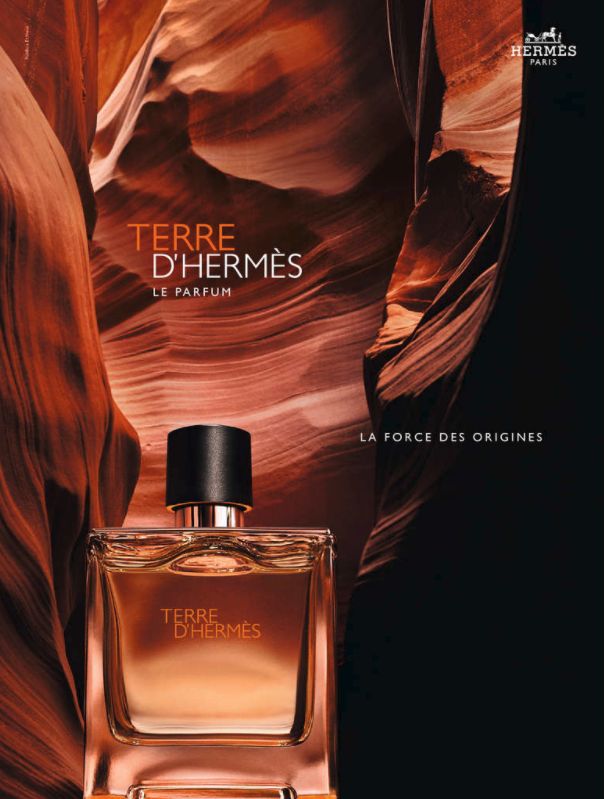 HERMÈS - TERRE D'HERMÈS - LE PARFUM | Fragrance photography, Perfume photography, Perfume bottle art
